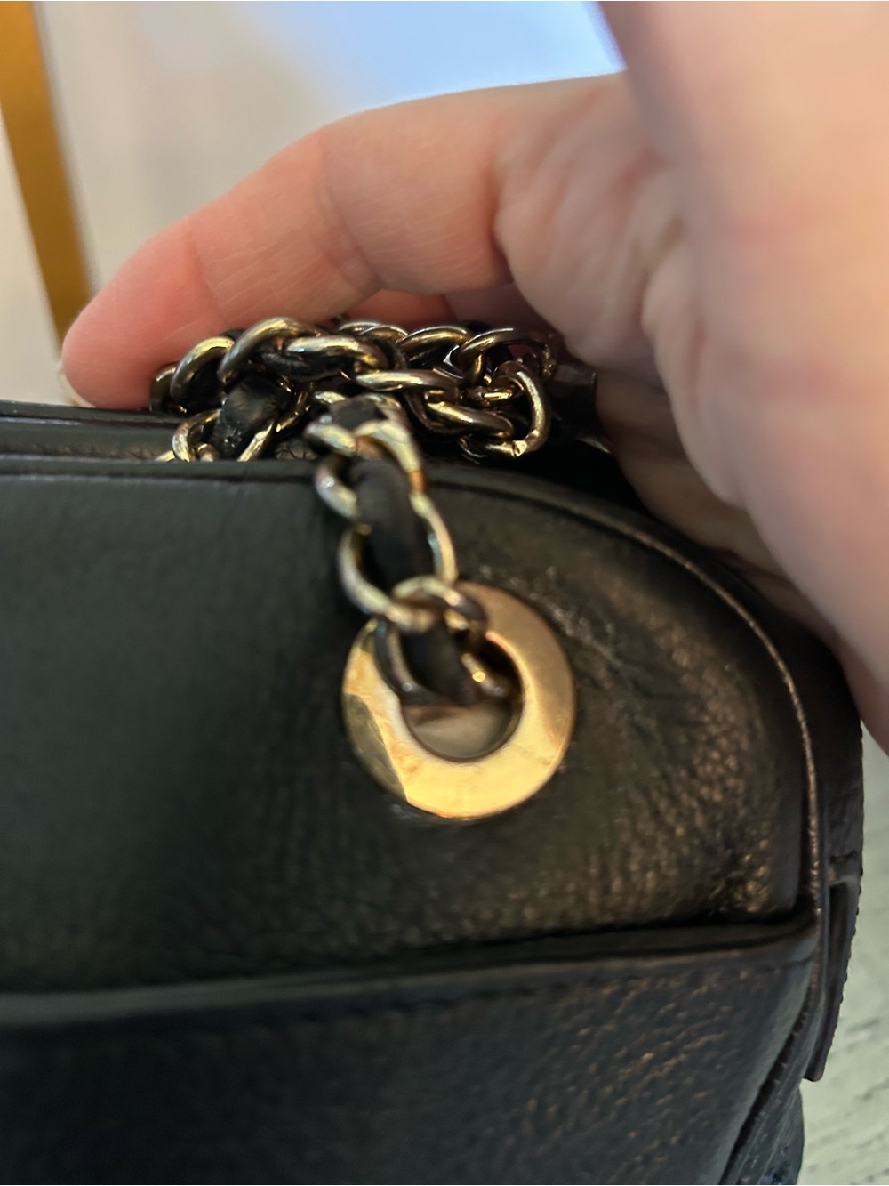 Tory Burch Thea Chain Black Leather Crossbody Bag EXCELLENT CONDITION - Picture 11 of 16